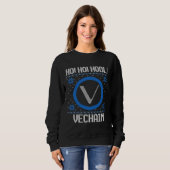 Sweatshirt Ho Ho HODL Vechain  Fun Vechain Cryptocurrency Gea (Devant entier)