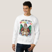 Sweatshirt Ho Ho Mosexué Gay Père Noël LGBTQ Gay Christmas (Devant entier)