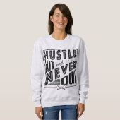 Sweatshirt Hockey sur gazon, frapper et ne jamais cesser (Devant entier)