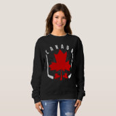 Sweatshirt Hockey sur glace Fierté canadienne Feuille d'érabl (Devant entier)