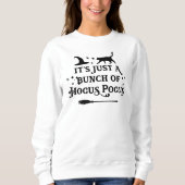 Sweatshirt Hocus Pocus Halloween Citation Grey féminin (Devant)