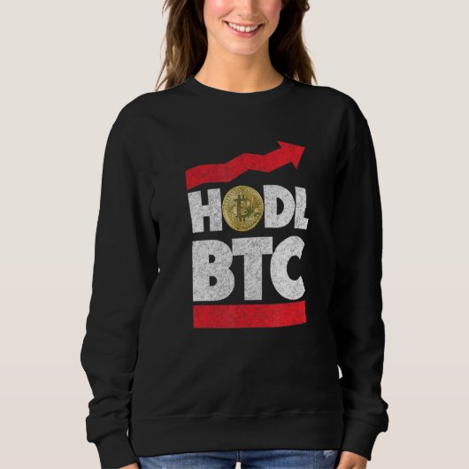 Sweatshirt Hodl Acheter Et Tenir Bitcoin Hodl (Devant)