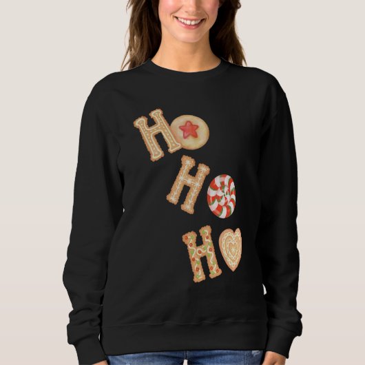 Sweatshirt HOHOHO cookies (Devant)