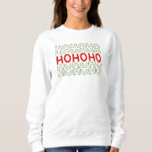 Sweatshirt HoHoHo Mignonne Holiday (Devant)