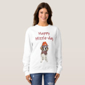Sweatshirt hoiday drôle personnalisé (Devant entier)