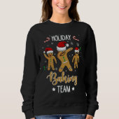 Sweatshirt Holiday Baking Team Christmas Dabbing Gingerbread (Devant)