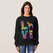 Sweatshirt Hollandse Herder Love (Devant entier)