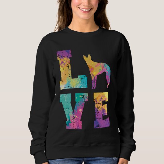 Sweatshirt Hollandse Herder Love (Devant)