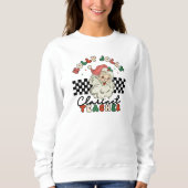 Sweatshirt Holly Jolly Clarinet Enseignant Noël Retro (Devant)
