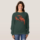 Sweatshirt Homard à pointes rouges avec nom (Devant entier)