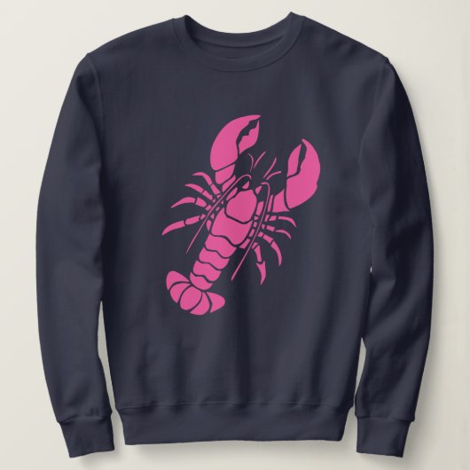 Sweatshirt Homard rose (Design devant)