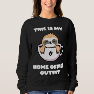 Sweatshirt Home Office Foyer Maison drôle