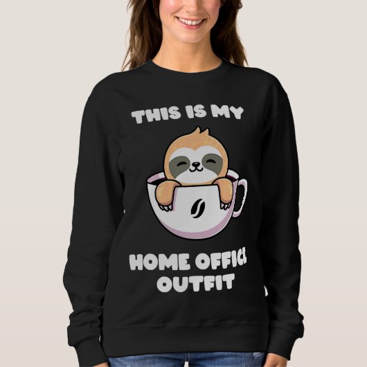 Sweatshirt Home Office Foyer Maison drôle (Devant)
