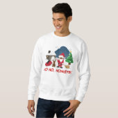 Sweatshirt Homeboys de Joyeux Noël : Père Noël et Blingin (Devant entier)