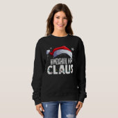 Sweatshirt Homeschool Mom Santa Claus Christmas Matching Cost (Devant entier)