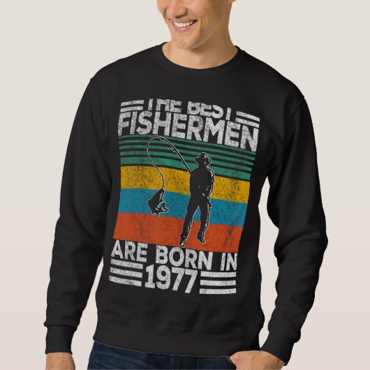 Sweatshirt Homme 45 ans Pêcheur Pêche 45e anniversaire (Devant)