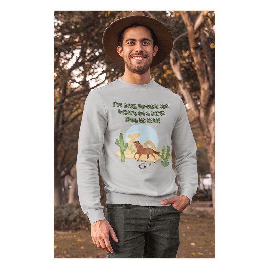 Sweatshirt Homme Cheval Sans Nom