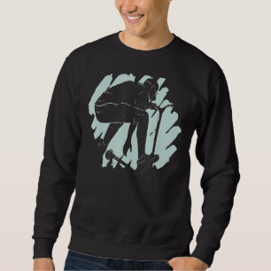 Sweatshirt Homme Circule Avec Scooter Scooter Pour Stunt Frie