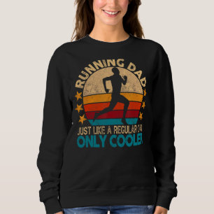 Sweatshirt Homme Coureur Pour Homme Papa Marathon Coureur Ent