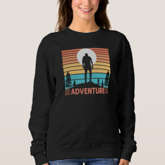 Sweatshirt Homme d'aventure de randonnée et d'exploration de