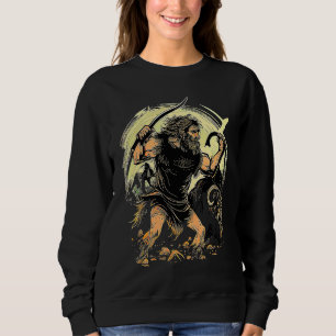 Sweatshirt Homme des cavernes chassant les bêtes