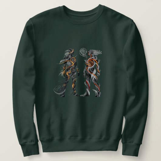 Sweatshirt Homme Dualité Abstraite (Design devant)