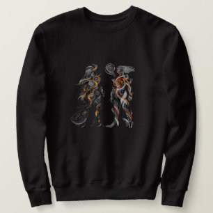 Sweatshirt Homme Dualité Abstraite