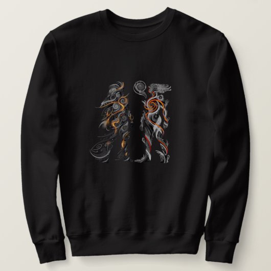Sweatshirt Homme Dualité Abstraite (Design devant)