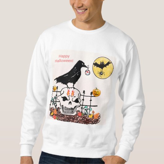 SWEATSHIRT HOMME - ÉFFRAYANT HALLOWEEN (Devant)