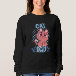 Sweatshirt Homme Garçons Chat Papa Kitten Citation Fête des p