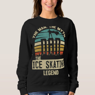 Sweatshirt Homme Mythe Légende Papa Patinage sur glace