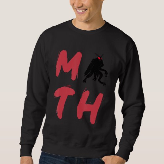 Sweatshirt Homme-papillon Moth Cryptide Monstre Folklore Créa (Devant)