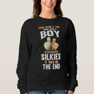Sweatshirt Homme Un Garçon Qui Aimait Vraiment Les Poulets De