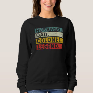 Sweatshirt Homme Vintage Mari Papa Colonel Légende Rétro