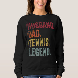 Sweatshirt Homme Vintage Mari Papa Tennis Légende Pour Père