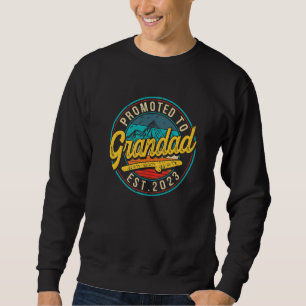 Sweatshirt Homme Vintage promu grand-père 2023 Grossesse Anno