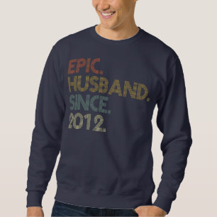 Sweatshirt Hommes 10e anniversaire de Mariage est mari épique