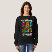 Sweatshirt Hommes 4e année Graduation 2022 Garçons Fier Da (Devant entier)