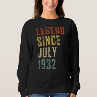 Sweatshirt Hommes 90 Ans Légende depuis juillet 1932 90e Birt