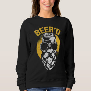 Sweatshirt Hommes Beer Beard Boisson De Bière Alcool Canned B