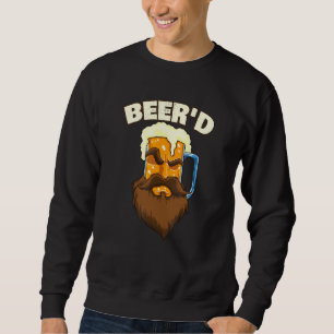 Sweatshirt Hommes Beer'd Hops Boire Craft Beer Beard