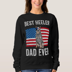 Sweatshirt Hommes Blue Heeler Papa Australian Cattle Dog Amér