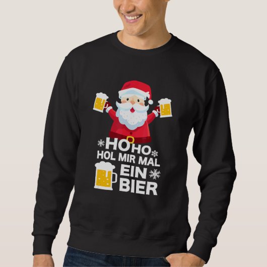 Sweatshirt Hommes Calendrier de l'avènement de la bière Père  (Devant)