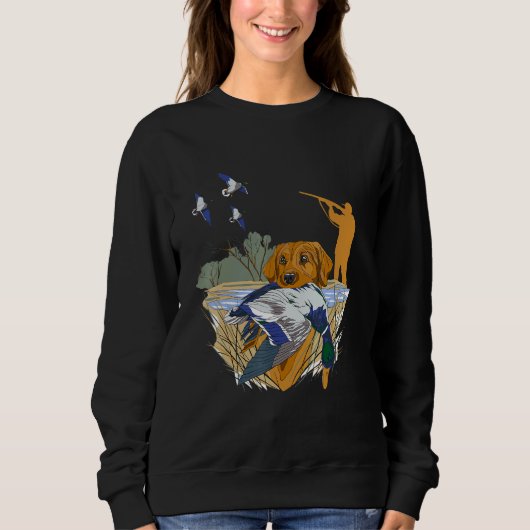 Sweatshirt Hommes Chasse À La Chasse Pour Le Canard Appel Sur (Devant)