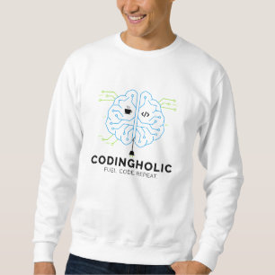 Sweatshirt Hommes Clean Tech Cerveau Programmation Graphique