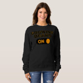 Sweatshirt Hommes Cool, déclaration de croissance de la barbe (Devant entier)