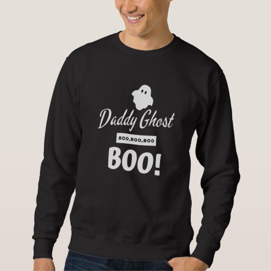 Sweatshirt Hommes Daddy Ghost Halloween (Devant)