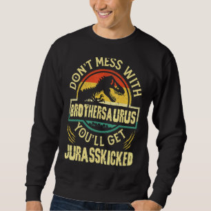 Sweatshirt Hommes Dinosaures Vintages Frère Rex Saurus Famill