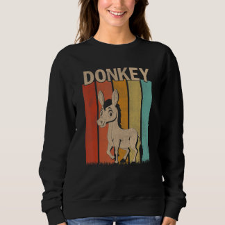 Sweatshirt Hommes Distants Hommes Femmes Enfant Mignonne âne