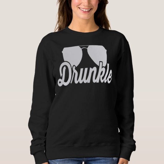 Sweatshirt Hommes Drunkle Uncle Drunk Définition Mon oncle Mo (Devant)